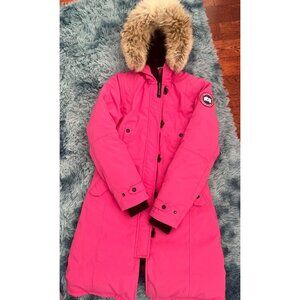 Women’s Canada Goose rare color Summit pink Kensington Parka Coat Size Small